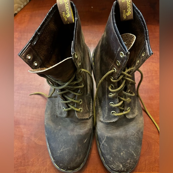 Made in England Dr. Martens Combat Boots Distressed Size 12